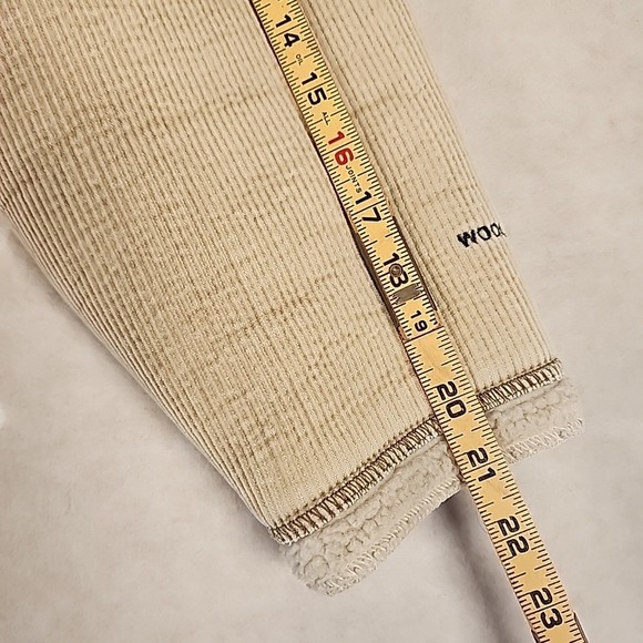 VTG Woolrich Women's XL Corduroy Sherpa Collar Jacket Button Front Pockets - Picture 8 of 10